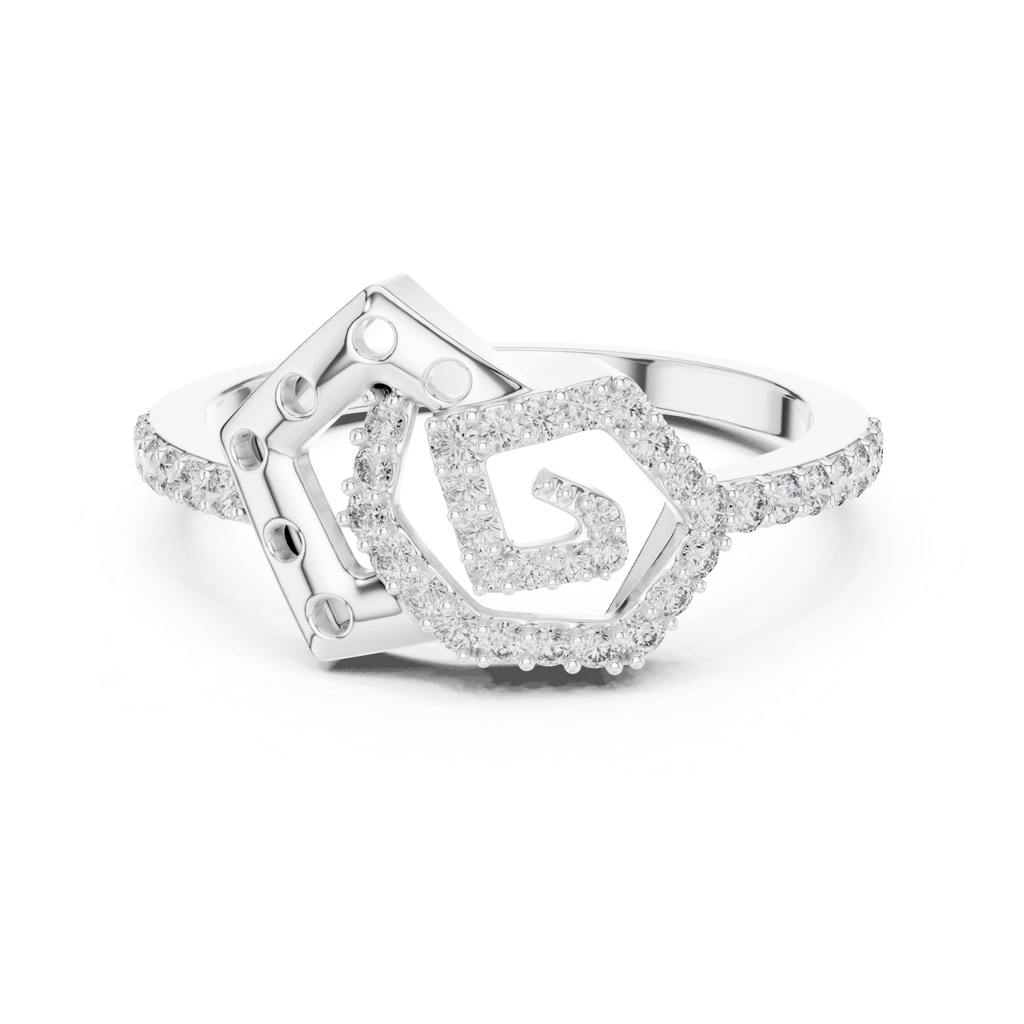 14K Rose Gold Round Lab-Grown Diamond Ring for Women | Office Wear | Pure Carat