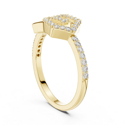 14K Rose Gold Round Lab-Grown Diamond Ring for Women | Office Wear | Pure Carat