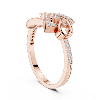 18K Yellow Gold Round Lab-Grown Diamond Bridal Ring for Women | Pure Carat