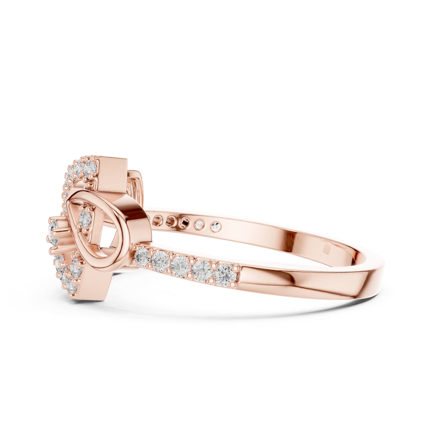 18K Yellow Gold Round Lab-Grown Diamond Bridal Ring for Women | Pure Carat