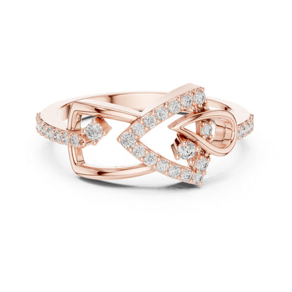 18K Yellow Gold Round Lab-Grown Diamond Bridal Ring for Women | Pure Carat