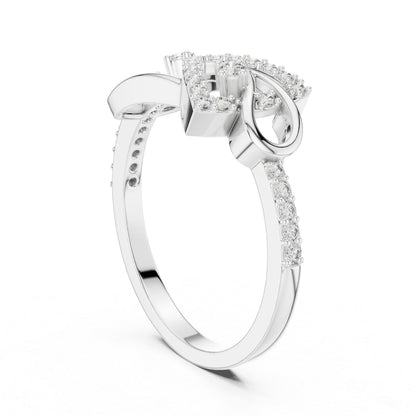 18K Yellow Gold Round Lab-Grown Diamond Bridal Ring for Women | Pure Carat