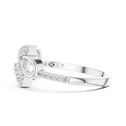 18K Yellow Gold Round Lab-Grown Diamond Bridal Ring for Women | Pure Carat