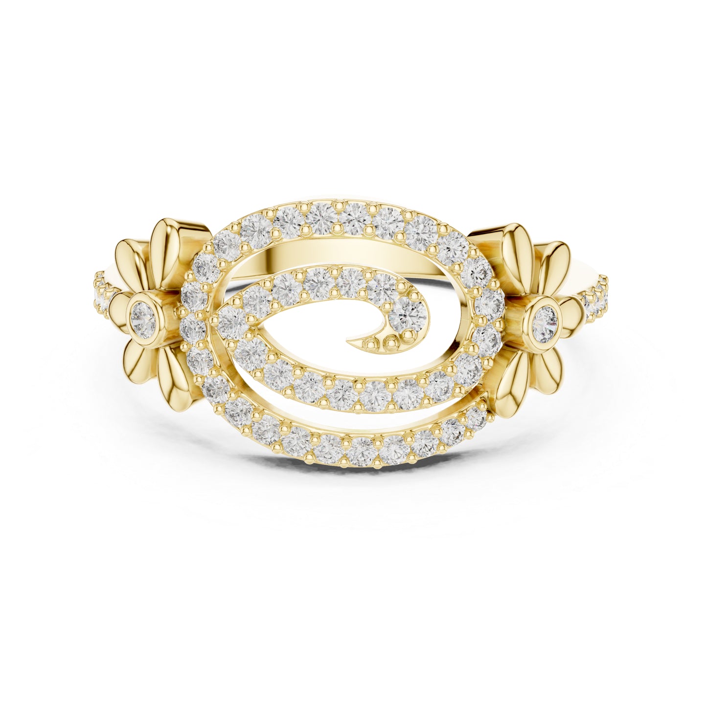 18K Rose Gold Round Lab-Grown Diamond Engagement Ring for Women | Pure Carat