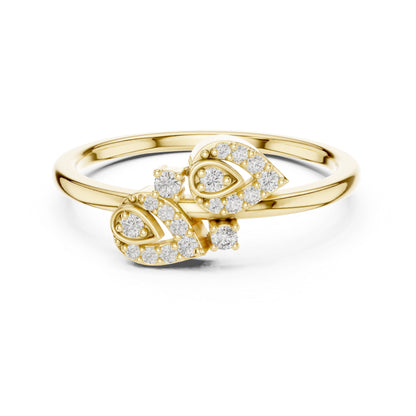 4K Yellow Gold Round Lab-Grown Diamond Solitaire Ring for Women | Anniversary Gift | Pure Carat