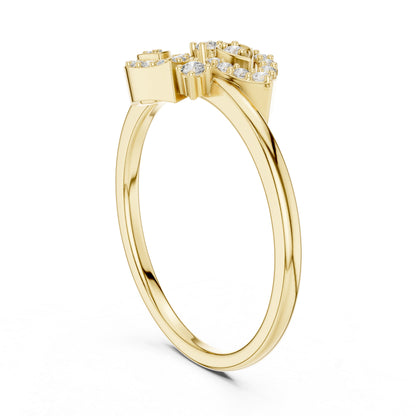 4K Yellow Gold Round Lab-Grown Diamond Solitaire Ring for Women | Anniversary Gift | Pure Carat