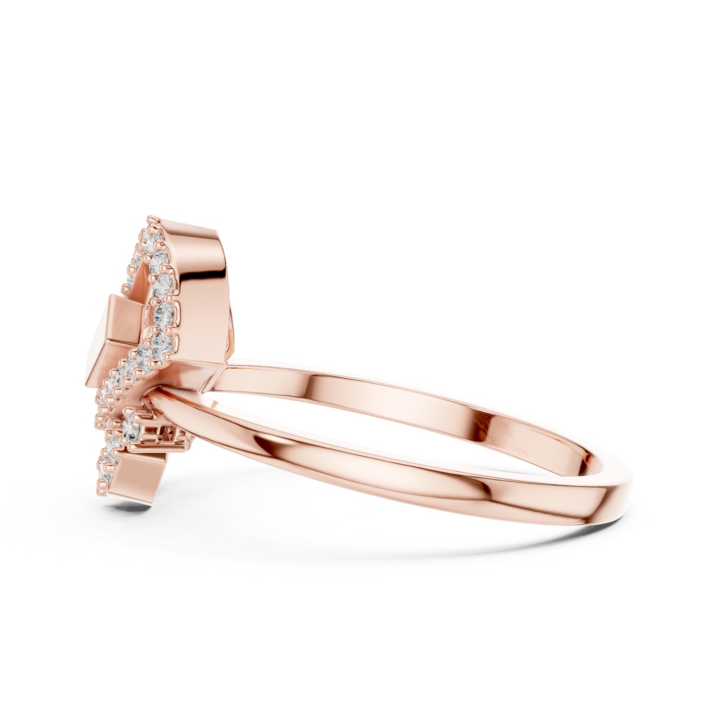 18K Yellow Gold Round Lab-Grown Diamond Ring for Women | Everyday Wear | Pure Carat