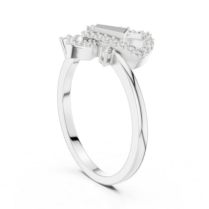 18K Yellow Gold Round Lab-Grown Diamond Ring for Women | Everyday Wear | Pure Carat