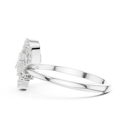 18K Yellow Gold Round Lab-Grown Diamond Ring for Women | Everyday Wear | Pure Carat