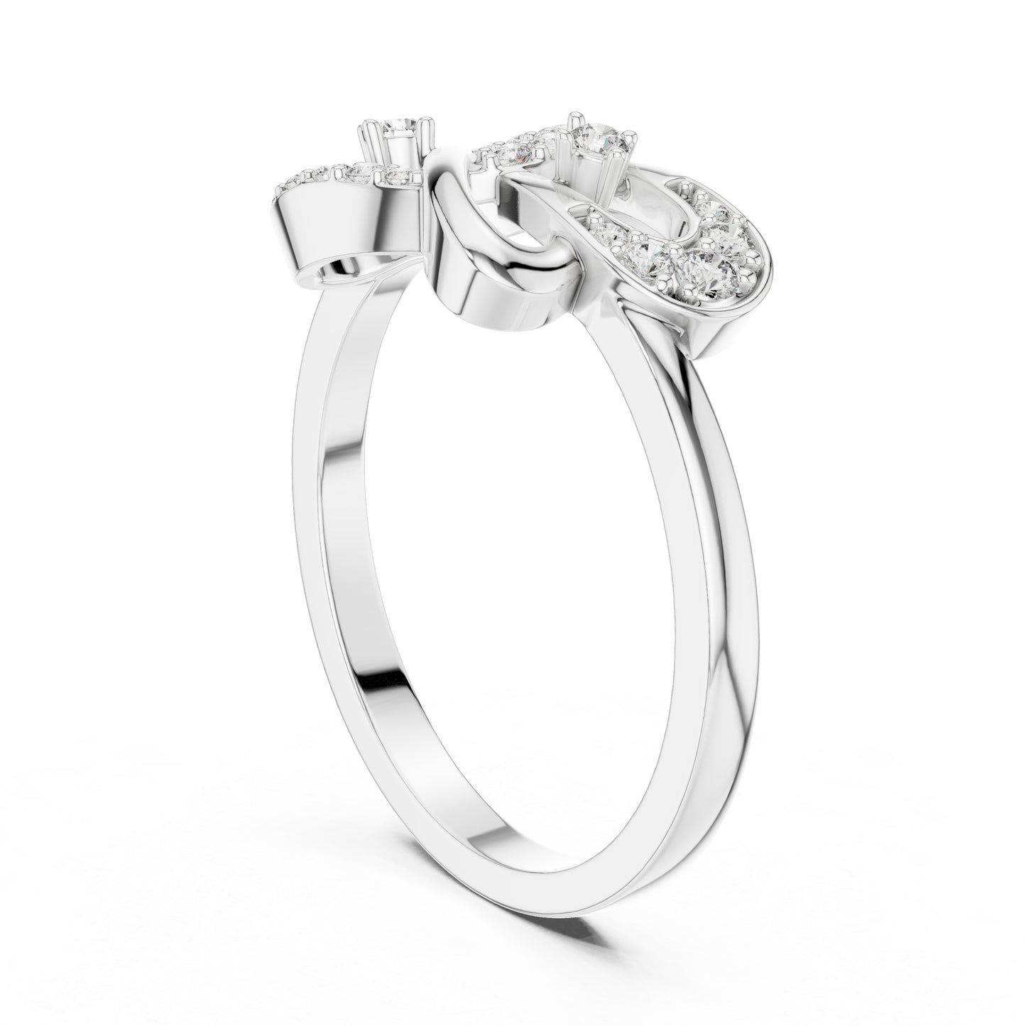 14K Yellow Gold Round Lab-Grown Diamond Drop Ring for Women | Office Wear | Pure Carat