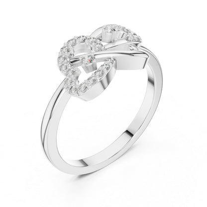 14K Yellow Gold Round Lab-Grown Diamond Drop Ring for Women | Office Wear | Pure Carat