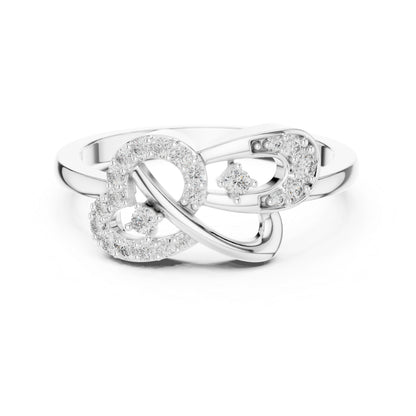 14K Yellow Gold Round Lab-Grown Diamond Drop Ring for Women | Office Wear | Pure Carat