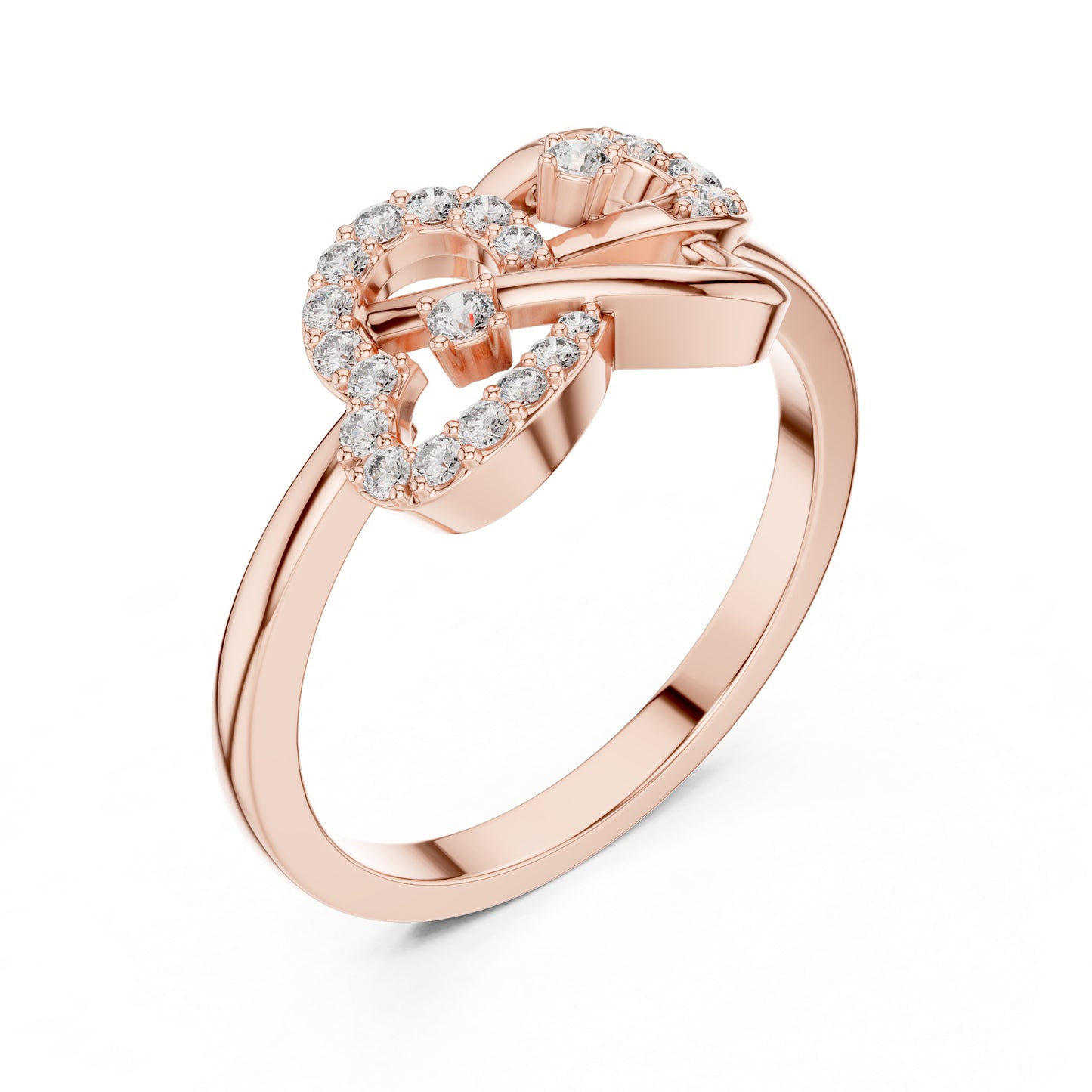 14K Yellow Gold Round Lab-Grown Diamond Drop Ring for Women | Office Wear | Pure Carat