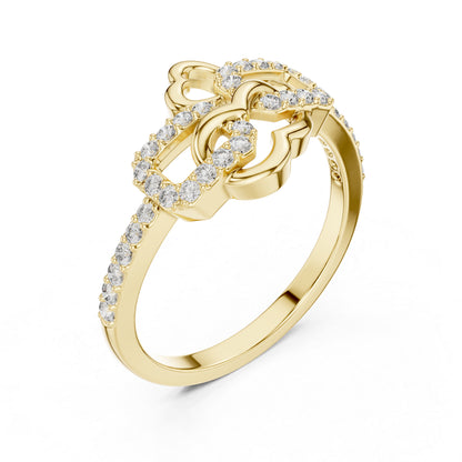 18K White Gold Round Lab-Grown Diamond Engagement Ring for Women | Pure Carat