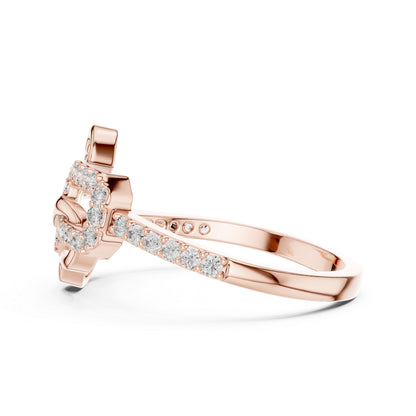 18K White Gold Round Lab-Grown Diamond Engagement Ring for Women | Pure Carat