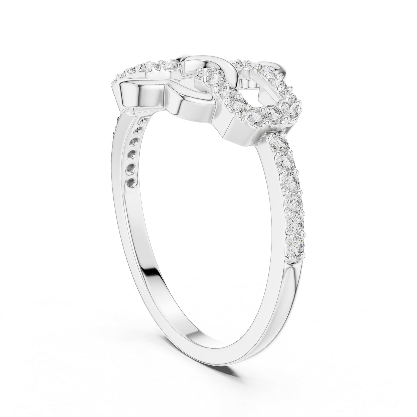 18K White Gold Round Lab-Grown Diamond Engagement Ring for Women | Pure Carat