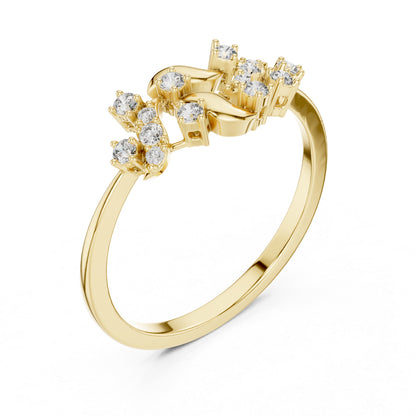 14K Yellow Gold Round Lab-Grown Diamond Solitaire Bridal Ring for Women | Pure Carat