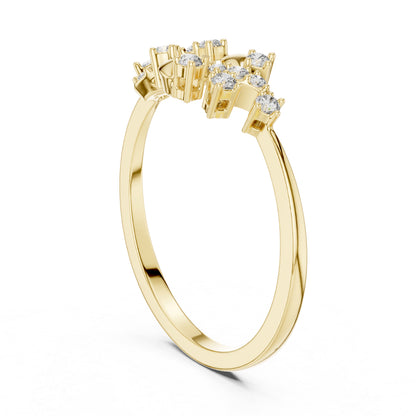 14K Yellow Gold Round Lab-Grown Diamond Solitaire Bridal Ring for Women | Pure Carat