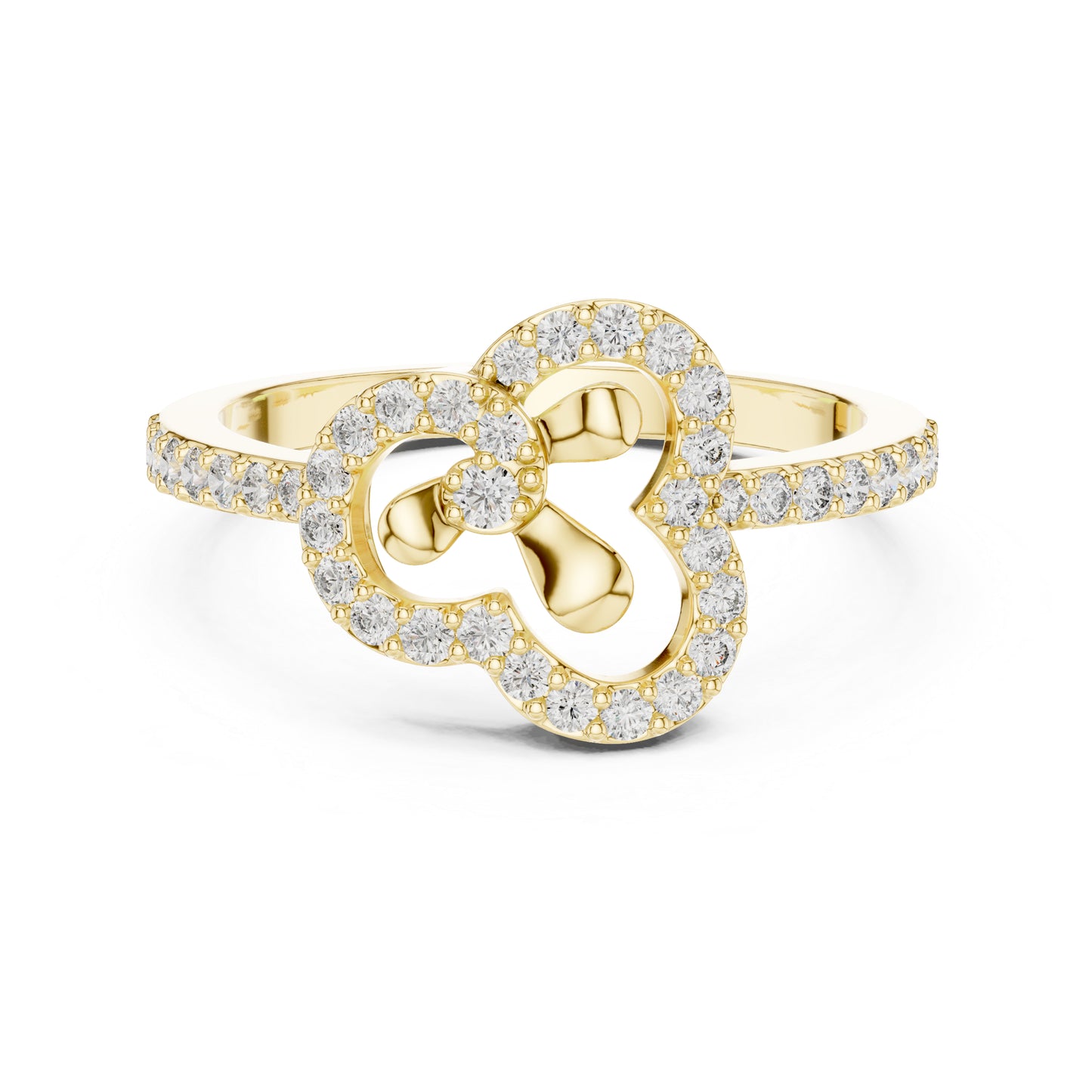 14K Rose Gold Round Lab-Grown Diamond Ring for Women | Everyday Wear | Pure Carat