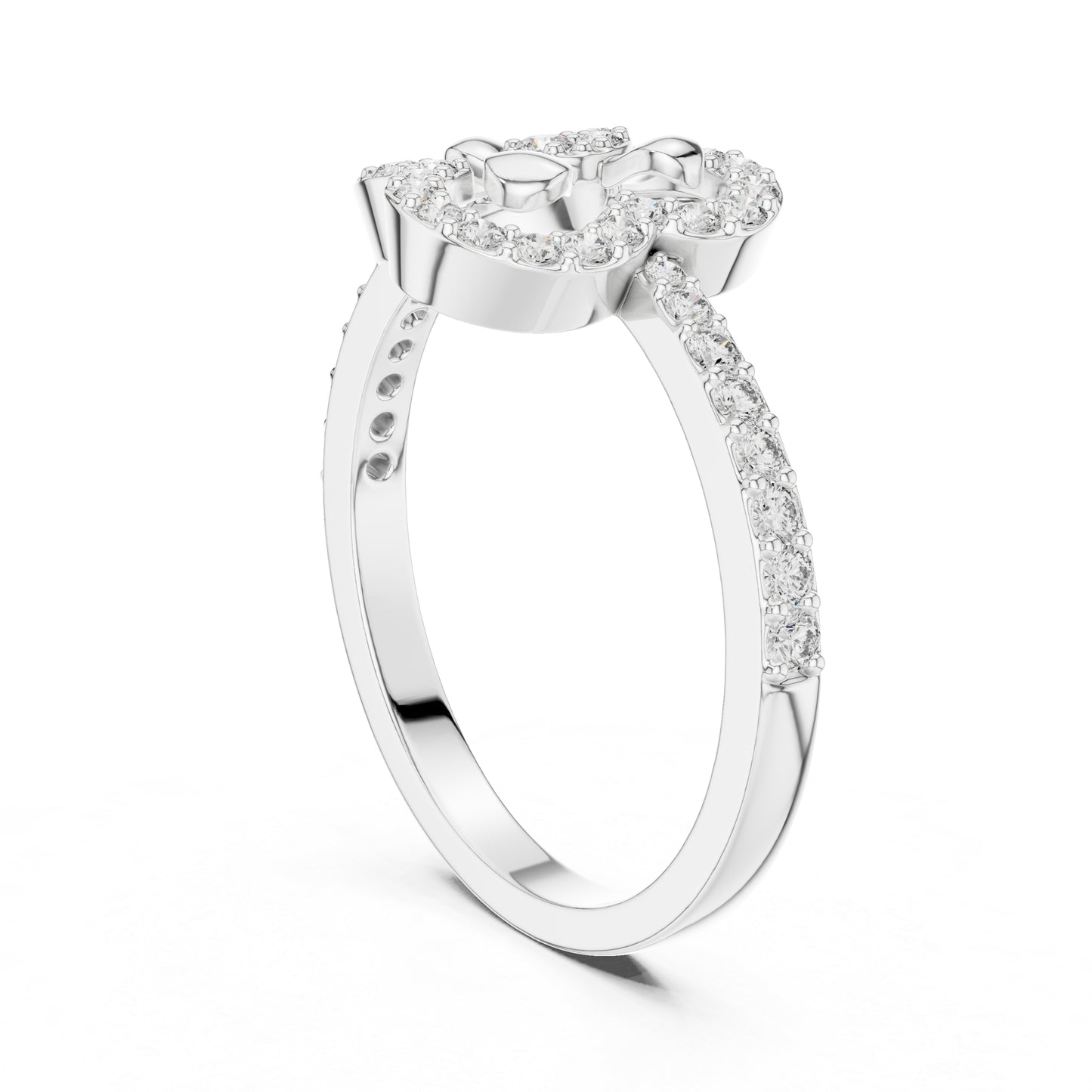 14K Rose Gold Round Lab-Grown Diamond Ring for Women | Everyday Wear | Pure Carat