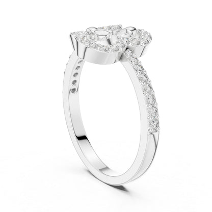 14K Rose Gold Round Lab-Grown Diamond Ring for Women | Everyday Wear | Pure Carat