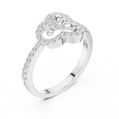 14K Rose Gold Round Lab-Grown Diamond Ring for Women | Everyday Wear | Pure Carat