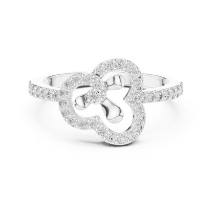 14K Rose Gold Round Lab-Grown Diamond Ring for Women | Everyday Wear | Pure Carat
