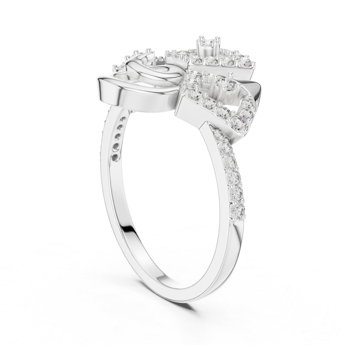 18K Rose Gold Round Lab-Grown Diamond Ring for Women | Party Wear | Pure Carat