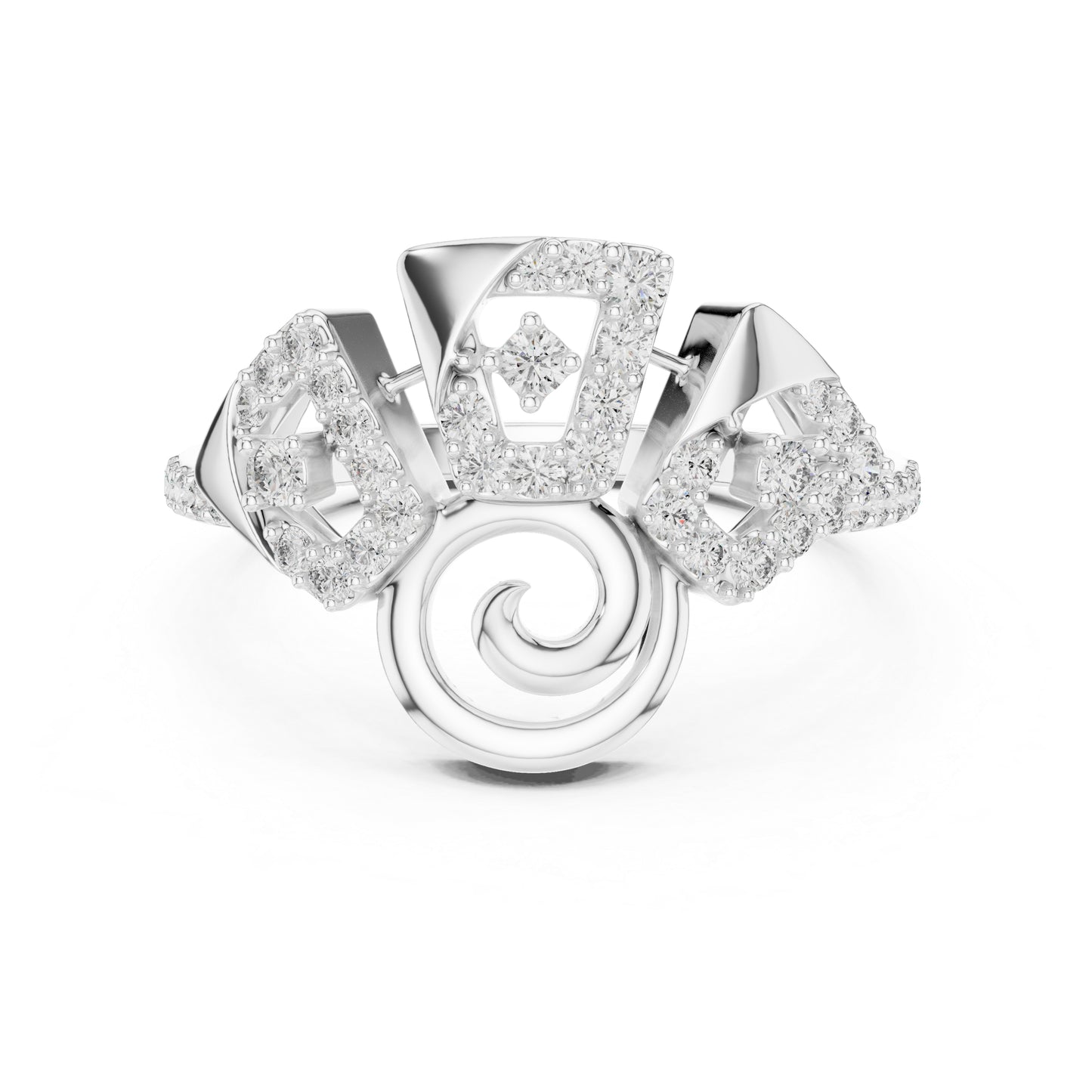 18K Rose Gold Round Lab-Grown Diamond Ring for Women | Party Wear | Pure Carat