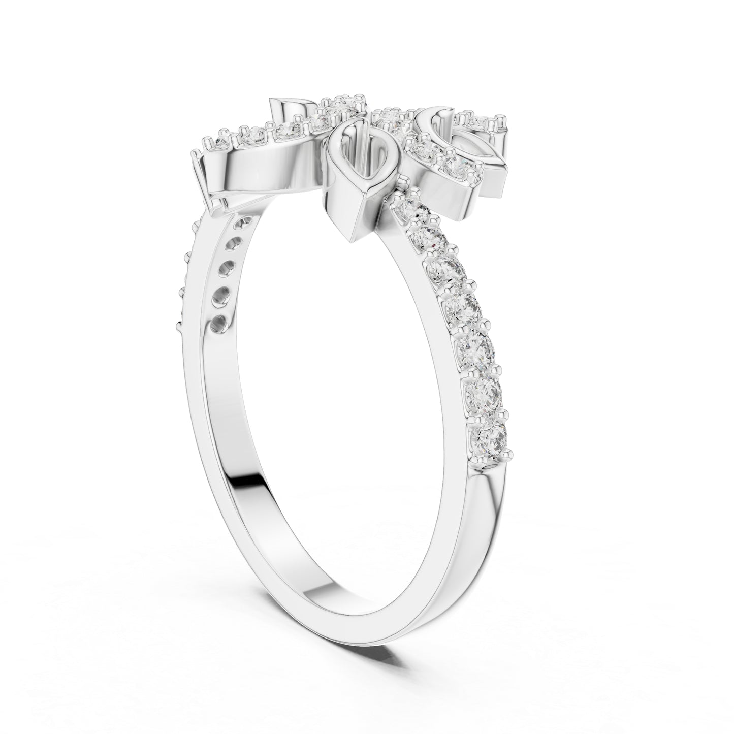 18K Yellow Gold Round Lab-Grown Diamond Drop Ring for Women | Office Wear | Pure Carat