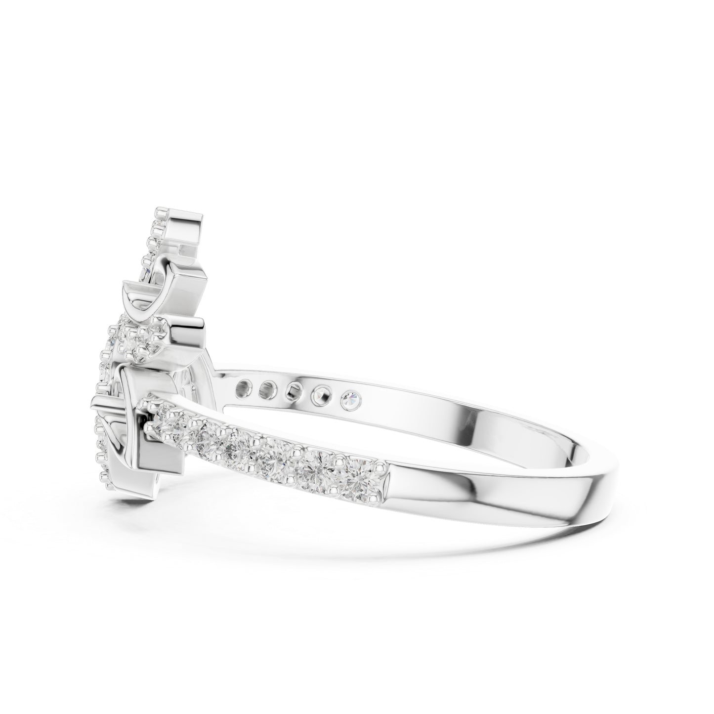 18K Yellow Gold Round Lab-Grown Diamond Drop Ring for Women | Office Wear | Pure Carat
