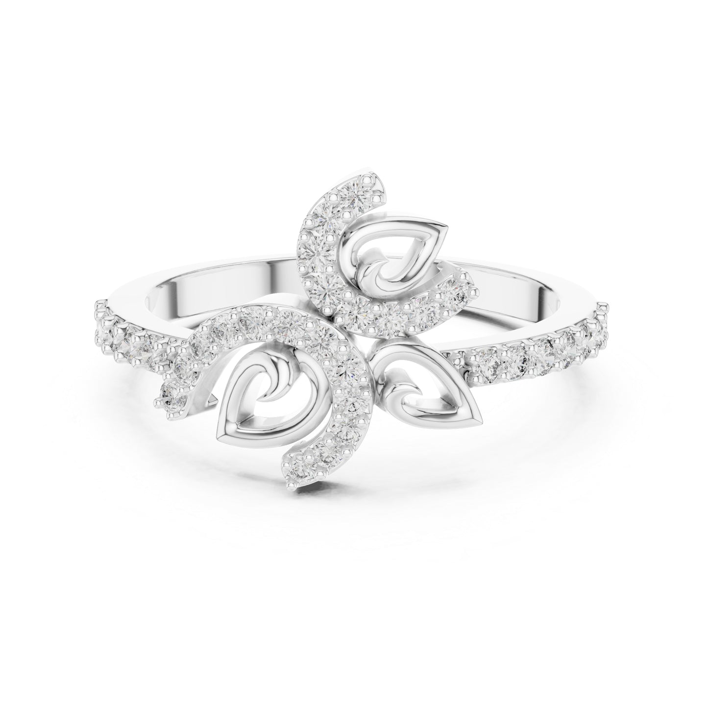 18K Yellow Gold Round Lab-Grown Diamond Drop Ring for Women | Office Wear | Pure Carat