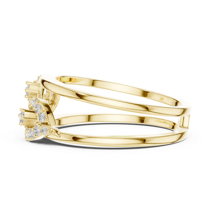 14K Yellow Gold Round Lab-Grown Diamond Anniversary Gift Ring for Women | Pure Carat