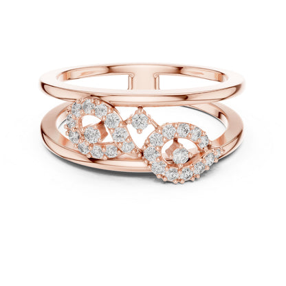 14K Yellow Gold Round Lab-Grown Diamond Anniversary Gift Ring for Women | Pure Carat