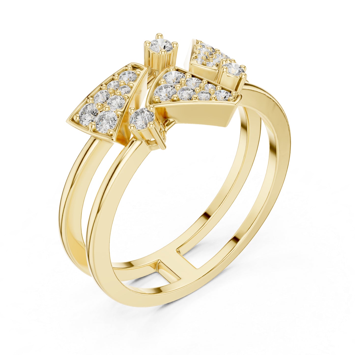 14K White Gold Round Lab-Grown Diamond Stud Ring for Women | Wedding | Pure Carat