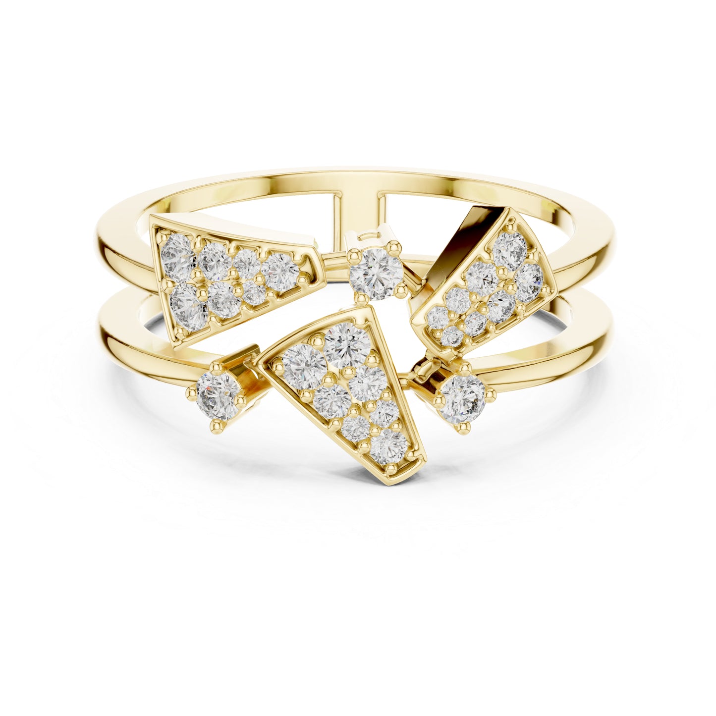 14K White Gold Round Lab-Grown Diamond Stud Ring for Women | Wedding | Pure Carat