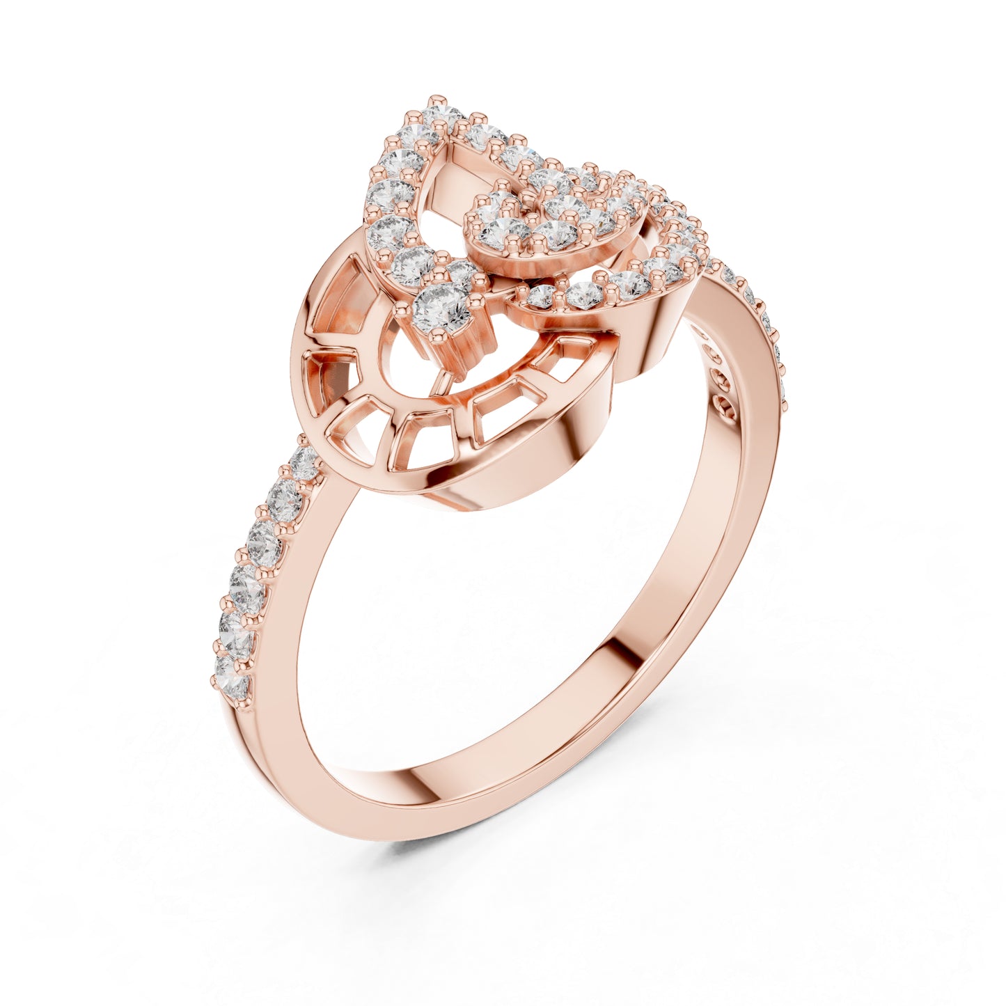 18K Yellow Gold Round Lab-Grown Diamond Engagement Ring for Women | Pure Carat