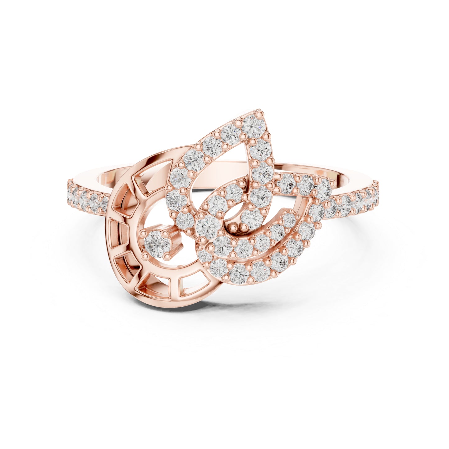 18K Yellow Gold Round Lab-Grown Diamond Engagement Ring for Women | Pure Carat