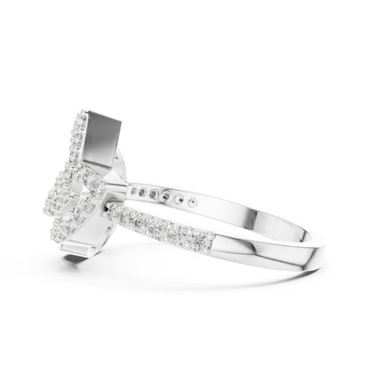 18K Yellow Gold Round Lab-Grown Diamond Engagement Ring for Women | Pure Carat