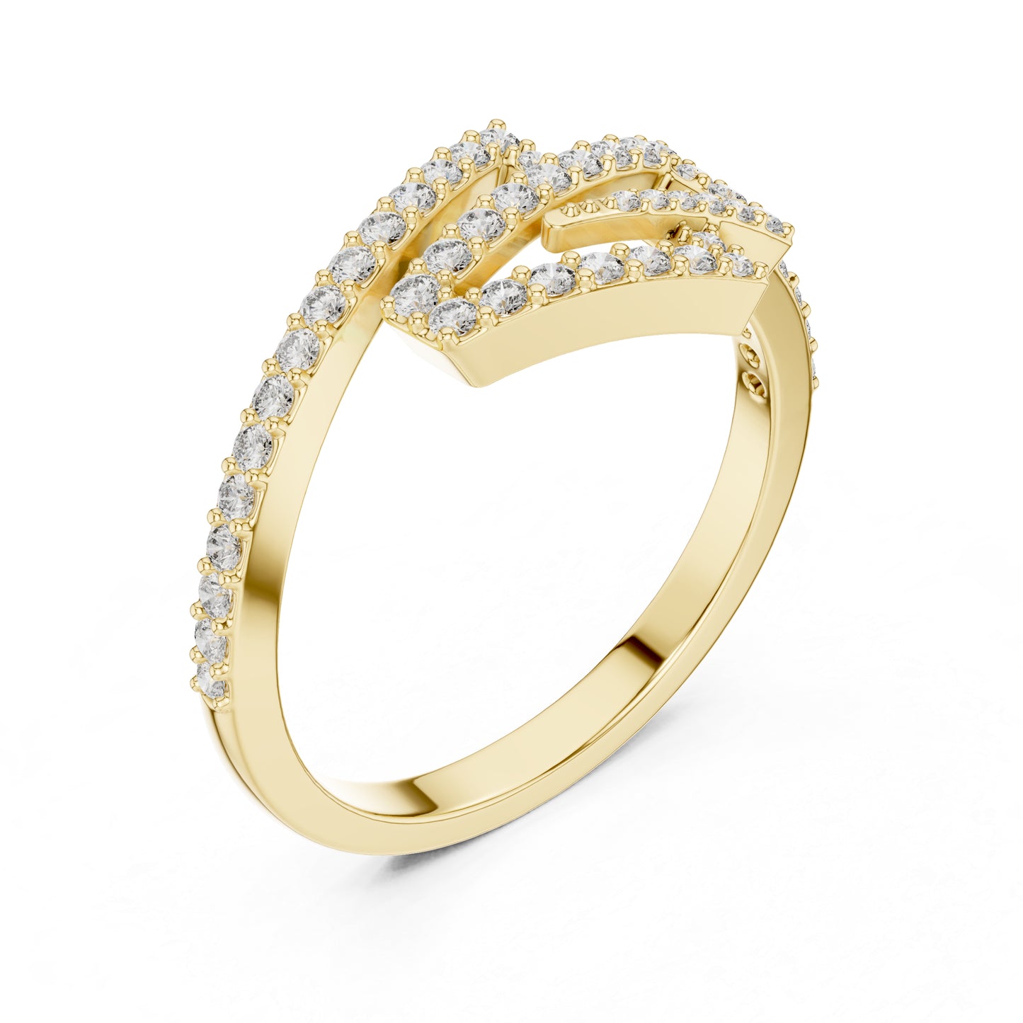 14K Rose Gold Round Lab-Grown Diamond Drop Ring for Women | Everyday Wear | Pure Carat