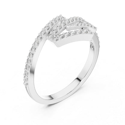 14K Rose Gold Round Lab-Grown Diamond Drop Ring for Women | Everyday Wear | Pure Carat