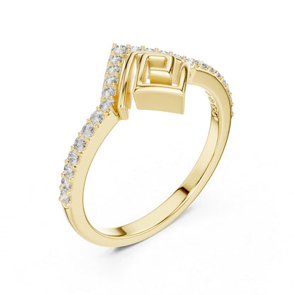 14K Rose Gold Round Lab-Grown Diamond Anniversary Gift Ring for Women | Pure Carat