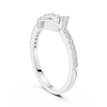 14K Rose Gold Round Lab-Grown Diamond Anniversary Gift Ring for Women | Pure Carat