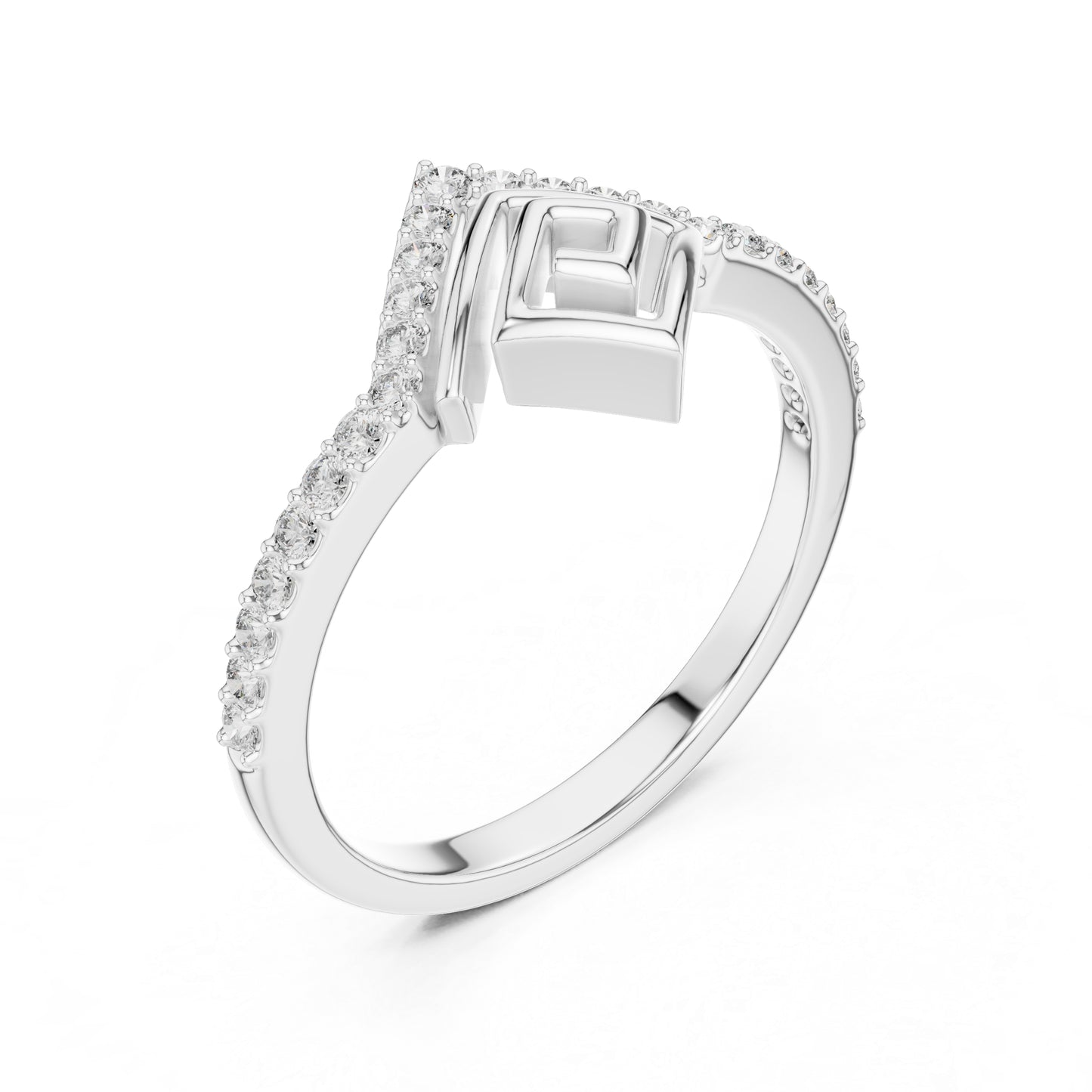 14K Rose Gold Round Lab-Grown Diamond Anniversary Gift Ring for Women | Pure Carat