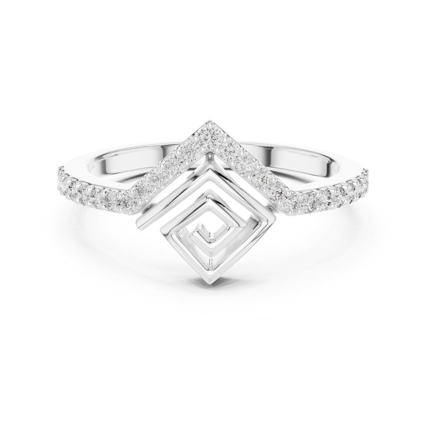 14K Rose Gold Round Lab-Grown Diamond Anniversary Gift Ring for Women | Pure Carat