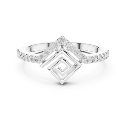 14K Rose Gold Round Lab-Grown Diamond Anniversary Gift Ring for Women | Pure Carat