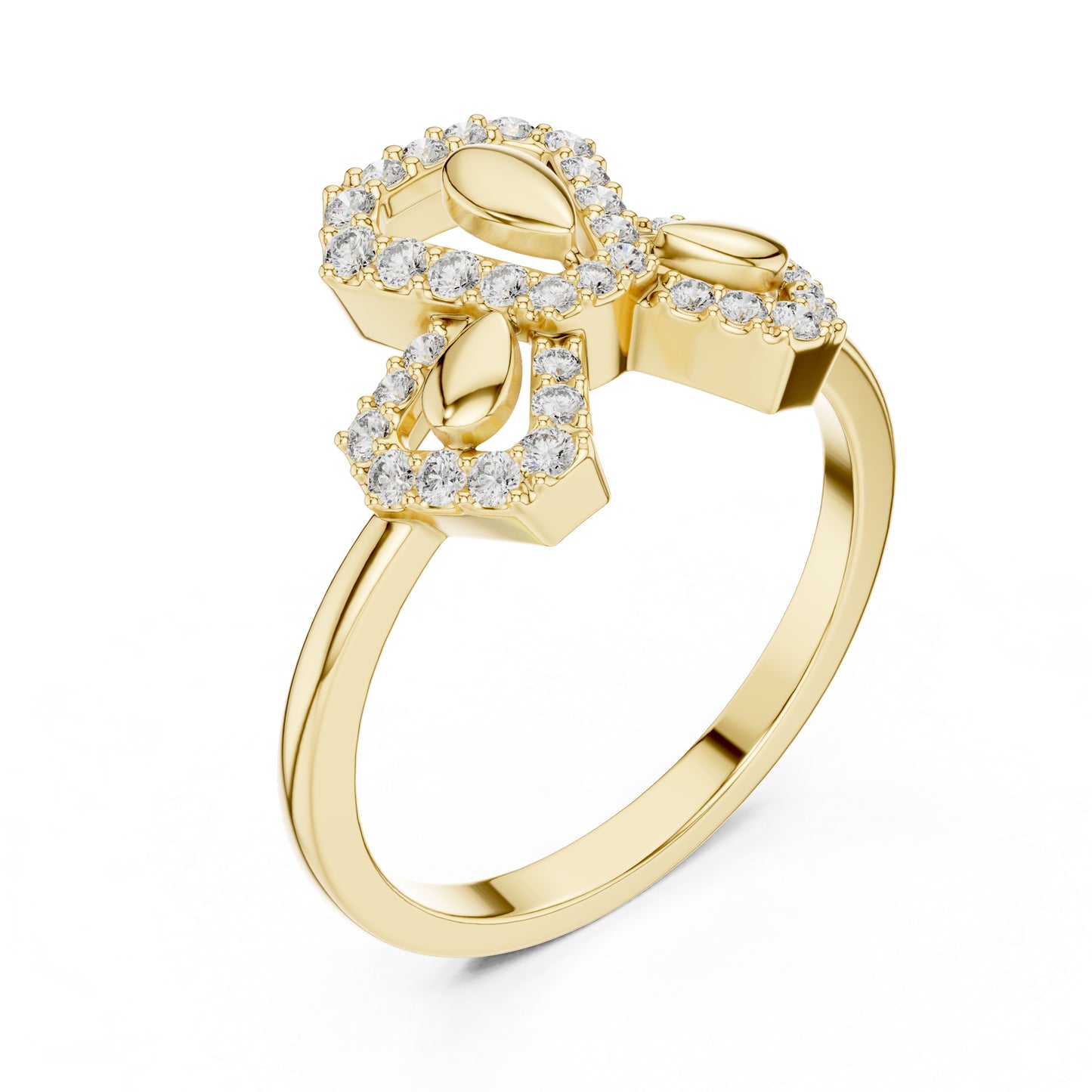 18K White Gold Round Lab-Grown Diamond Engagement Ring for Women | Pure Carat