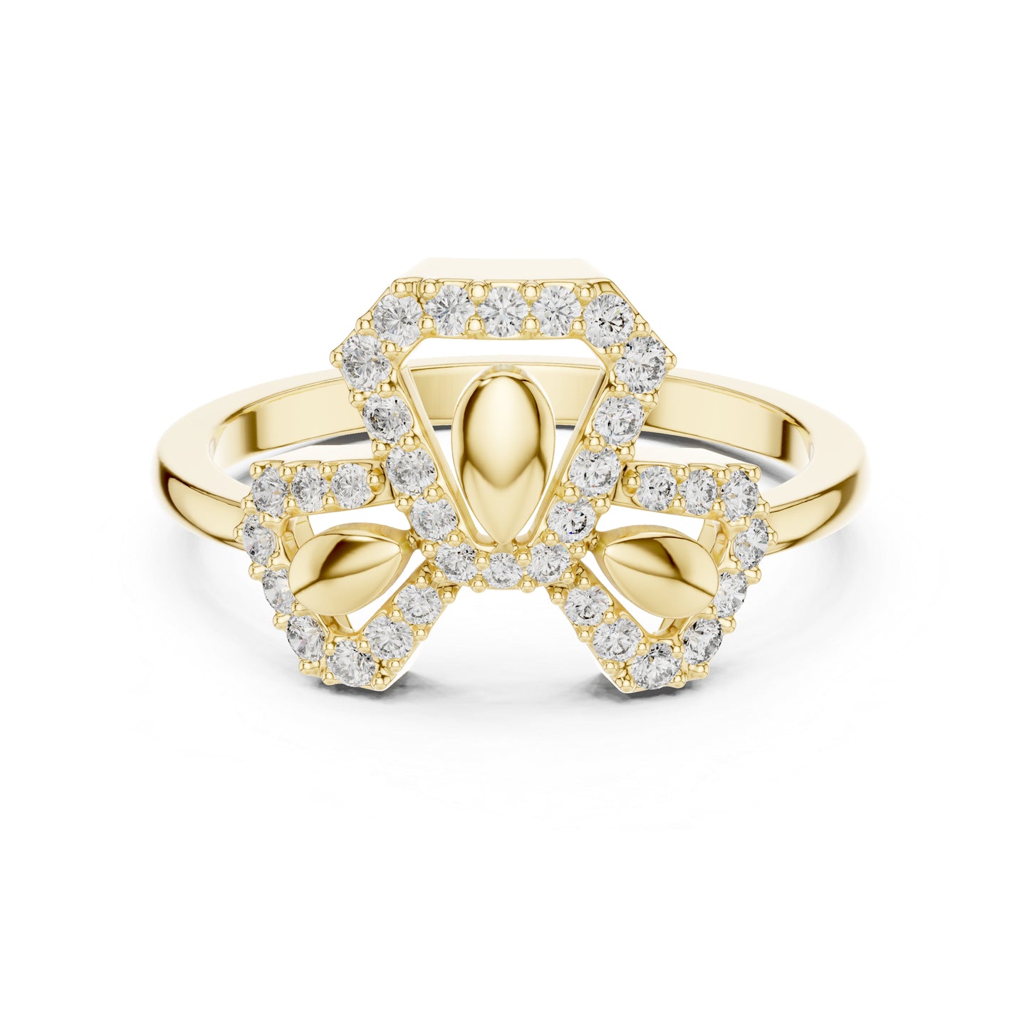 18K White Gold Round Lab-Grown Diamond Engagement Ring for Women | Pure Carat
