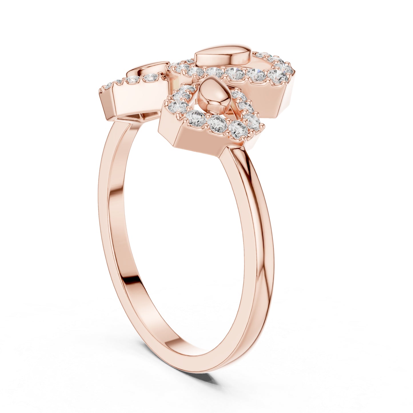18K White Gold Round Lab-Grown Diamond Engagement Ring for Women | Pure Carat