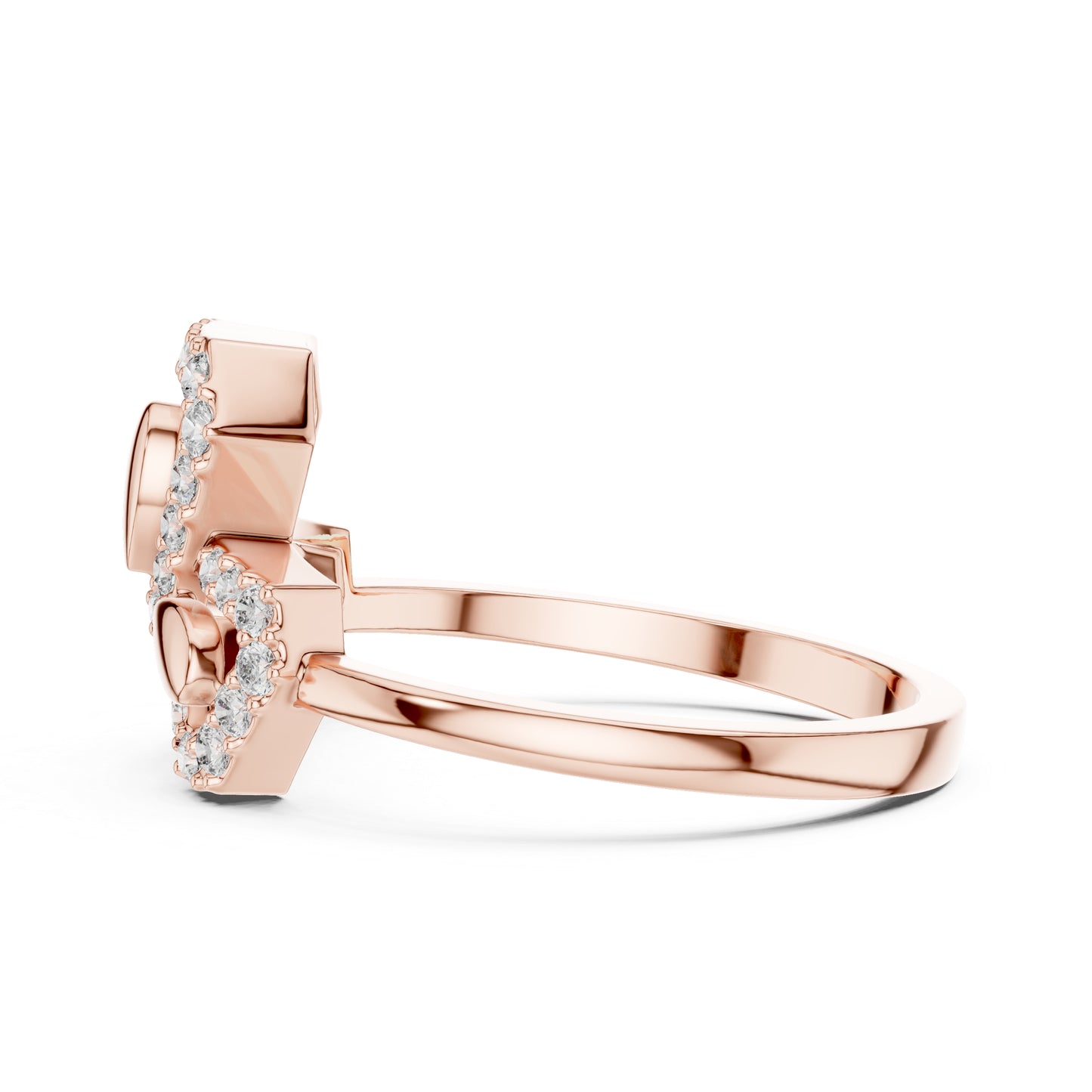 18K White Gold Round Lab-Grown Diamond Engagement Ring for Women | Pure Carat